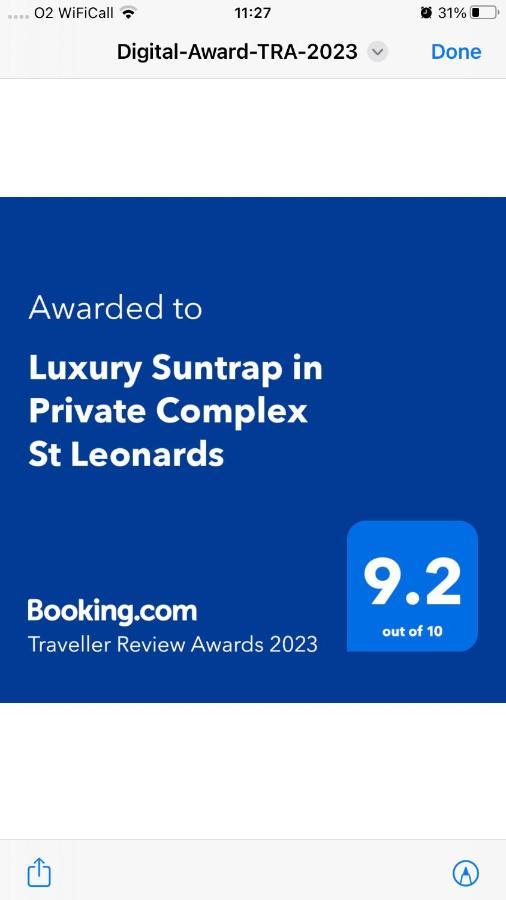 Apartamento Luxury Suntrap In Private Complex St Leonards Hastings Exterior foto
